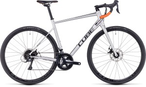 CUBE ATTAIN PRO SILVER N ORANGE 2024 DRIMALASBIKES